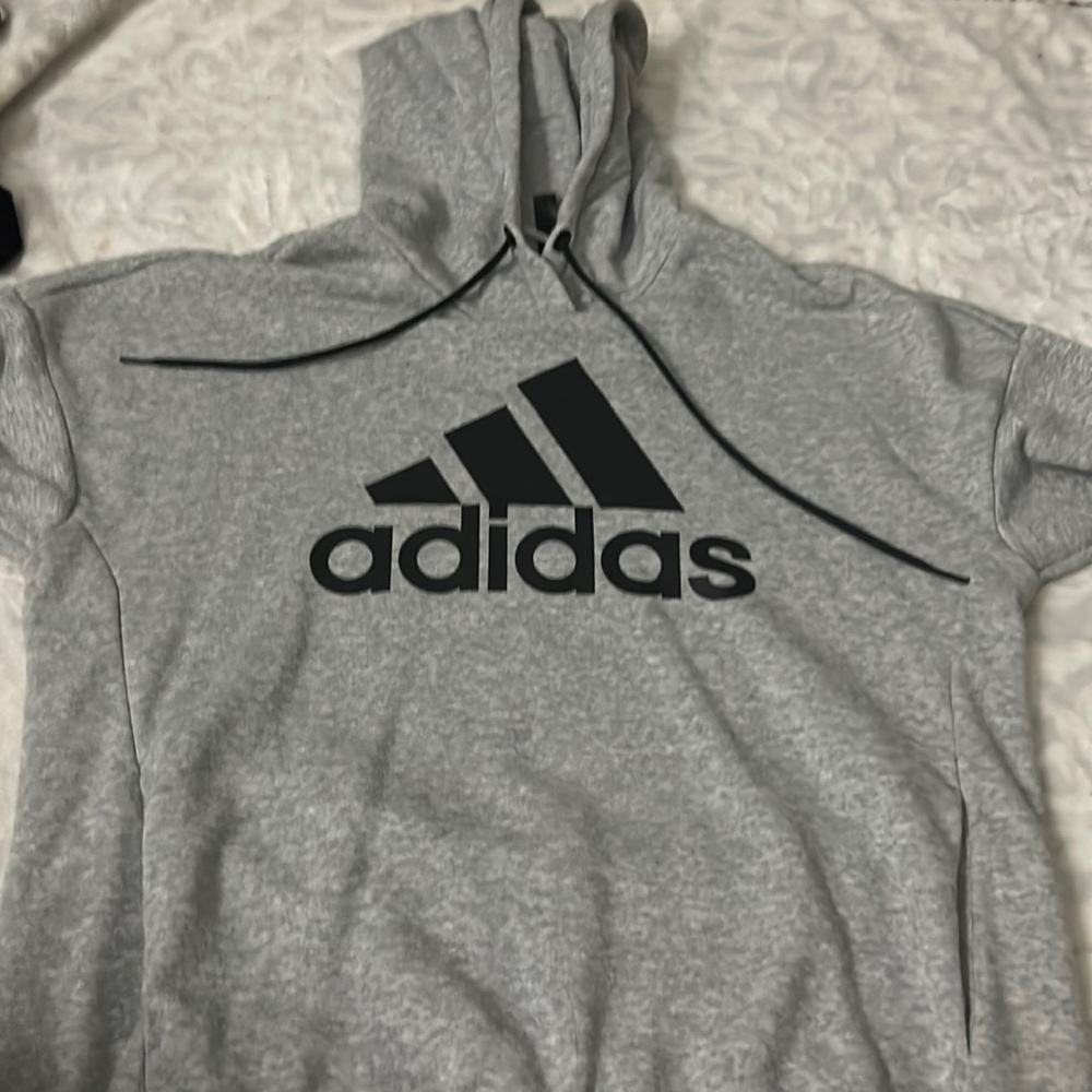 gray hoodie adidas
